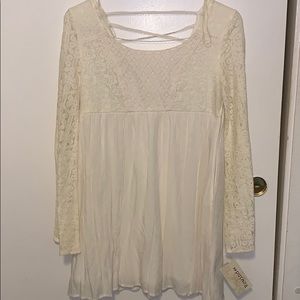 cream white Rewind crossback dress new with tag